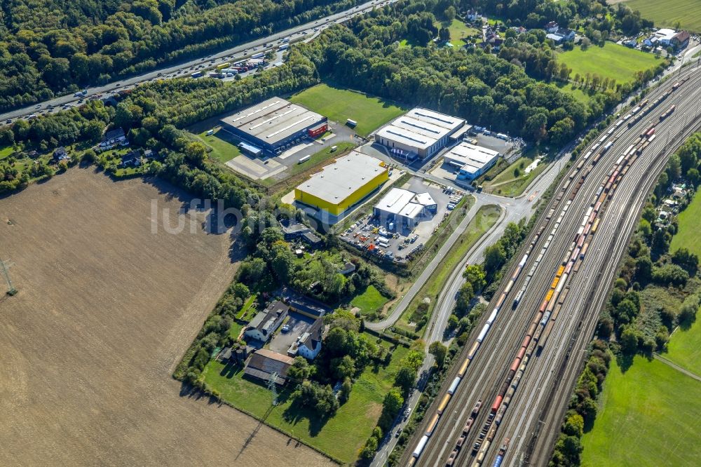 Hagen von oben - Gewerbegebiet an der B226 Volmarsteiner Straße in Hagen im Bundesland Nordrhein-Westfalen, Deutschland