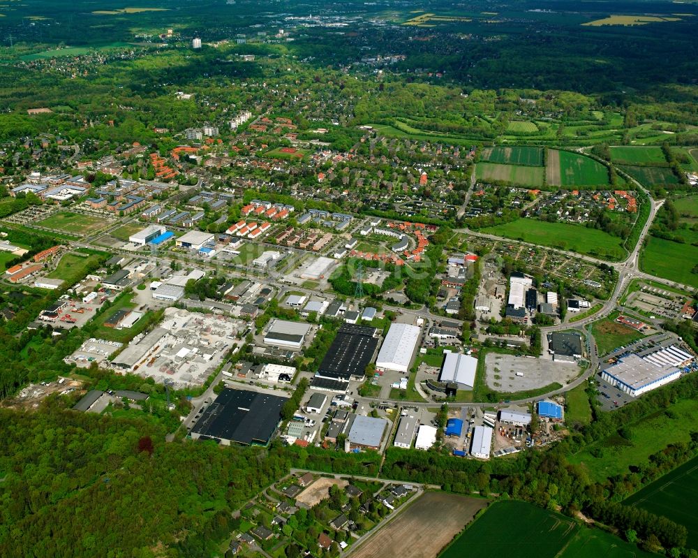 Luftbild Wentorf - Gewerbegebiet in Wentorf im Bundesland Schleswig-Holstein, Deutschland