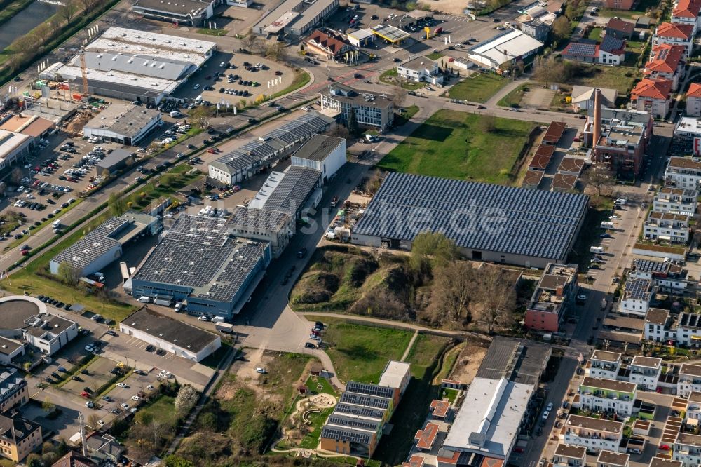 Luftbild Emmendingen - Gewerbegebiet Werkhofstraße in Emmendingen im Bundesland Baden-Württemberg, Deutschland