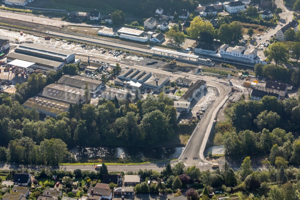 Arnsberg aus der Vogelperspektive: Gewerbegebiet Zu den Werkstätten in Arnsberg im Bundesland Nordrhein-Westfalen, Deutschland