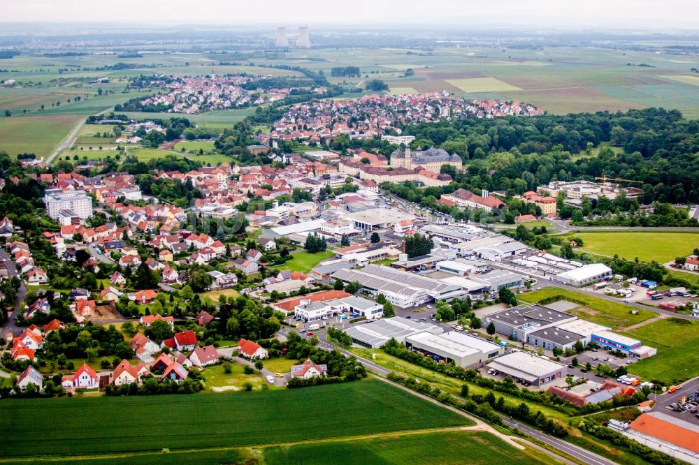 Luftaufnahme Werneck - Gewerbegebiet in Werneck im Bundesland Bayern, Deutschland