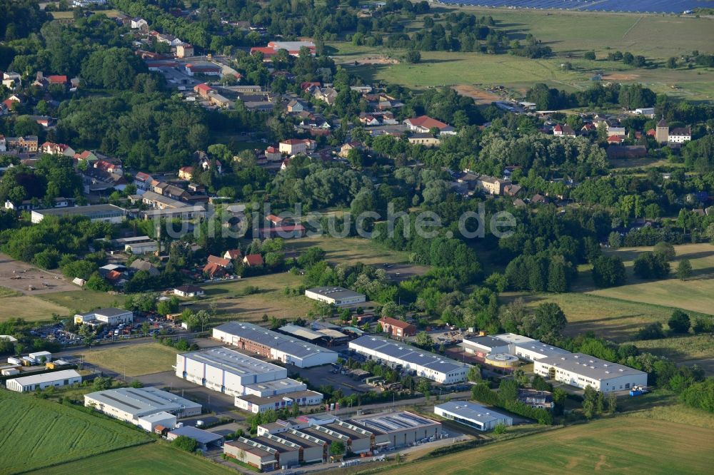 Luftbild Werneuchen - Gewerbegebiet in Werneuchen im Bundesland Brandenburg