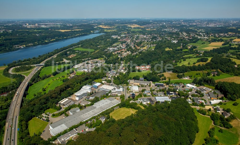 Witten aus der Vogelperspektive: Gewerbegebiet Westerheide an der Autobahn A43 im Stadtteil Herbede in Witten im Bundesland Nordrhein-Westfalen