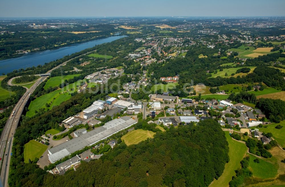 Luftbild Witten - Gewerbegebiet Westerheide an der Autobahn A43 im Stadtteil Herbede in Witten im Bundesland Nordrhein-Westfalen