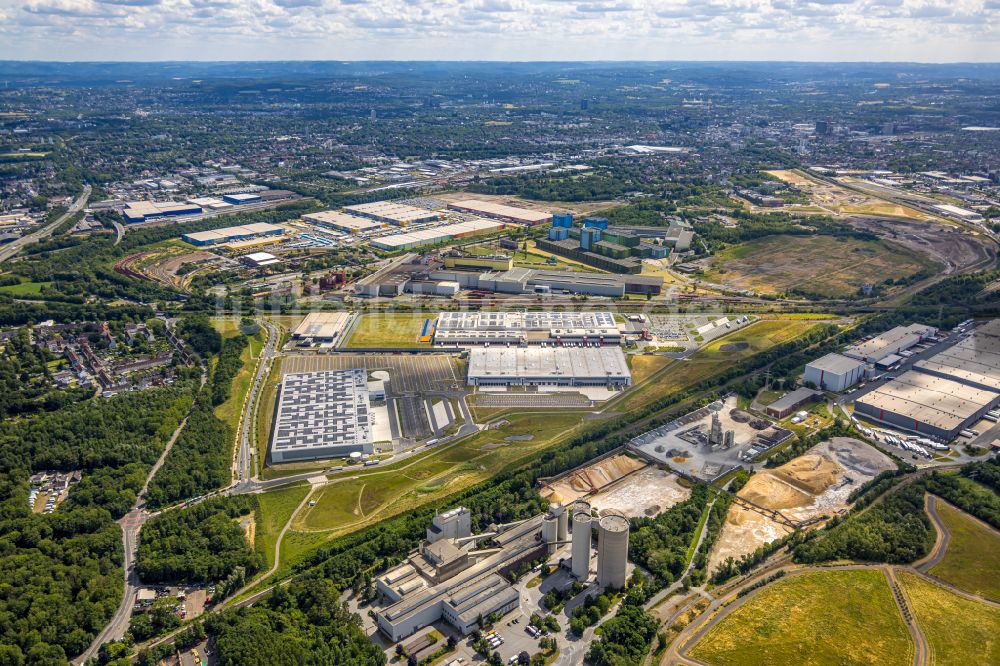 Dortmund von oben - Gewerbegebiet Westfalenhütte in Dortmund im Bundesland Nordrhein-Westfalen, Deutschland