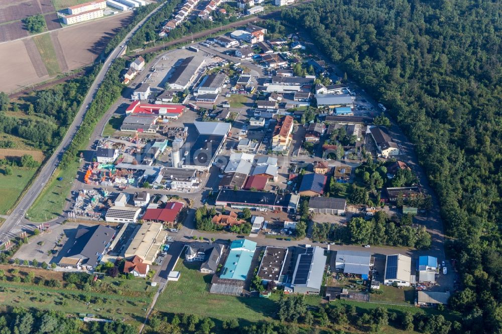 Luftaufnahme Wiesental - Gewerbegebiet NO in Wiesental im Bundesland Baden-Württemberg, Deutschland