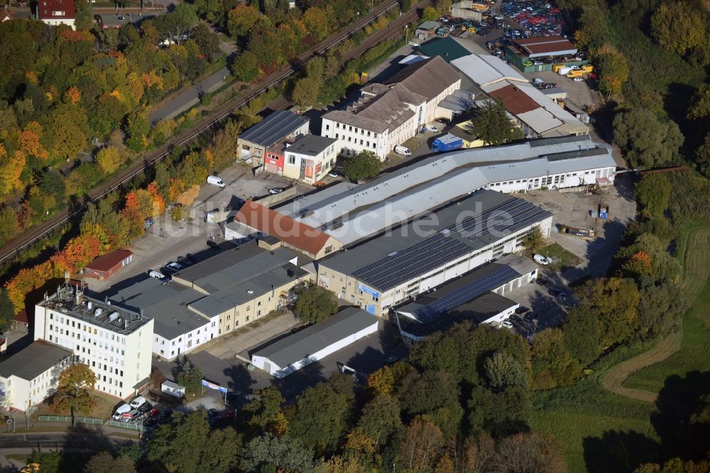 Neuenhagen aus der Vogelperspektive: Gewerbegebiet am Wiesenweg in Neuenhagen im Bundesland Brandenburg