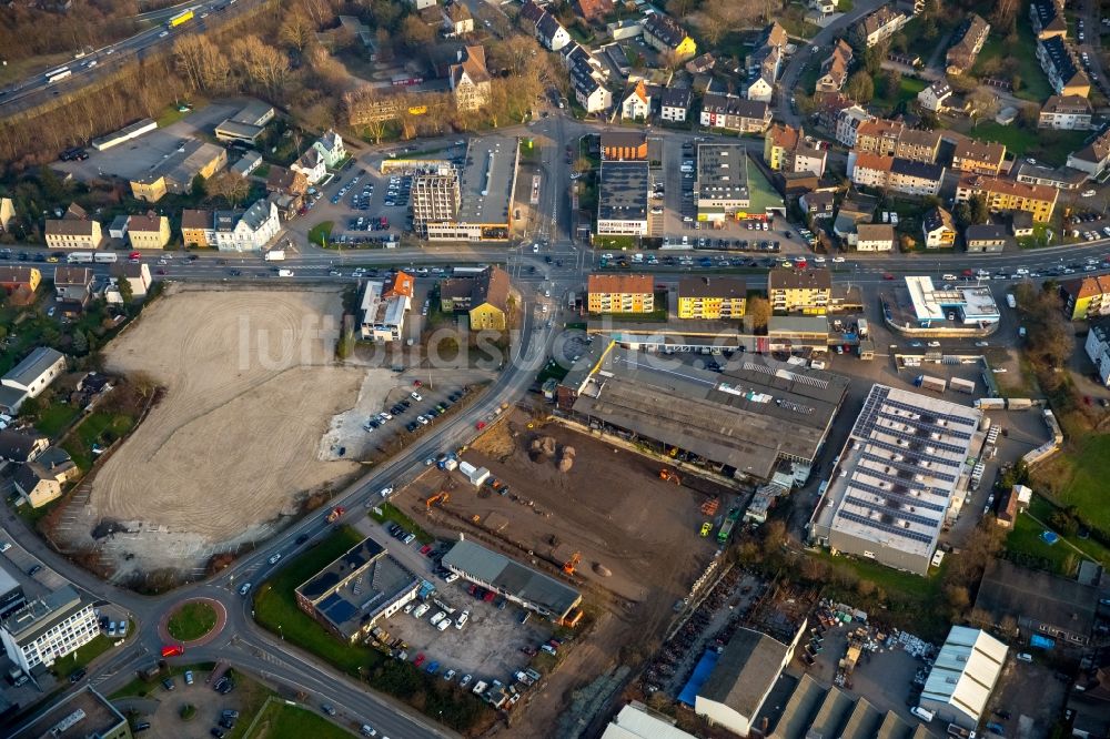 Luftbild Bochum - Gewerbegebiet und Wohngebiet in Bochum im Bundesland Nordrhein-Westfalen