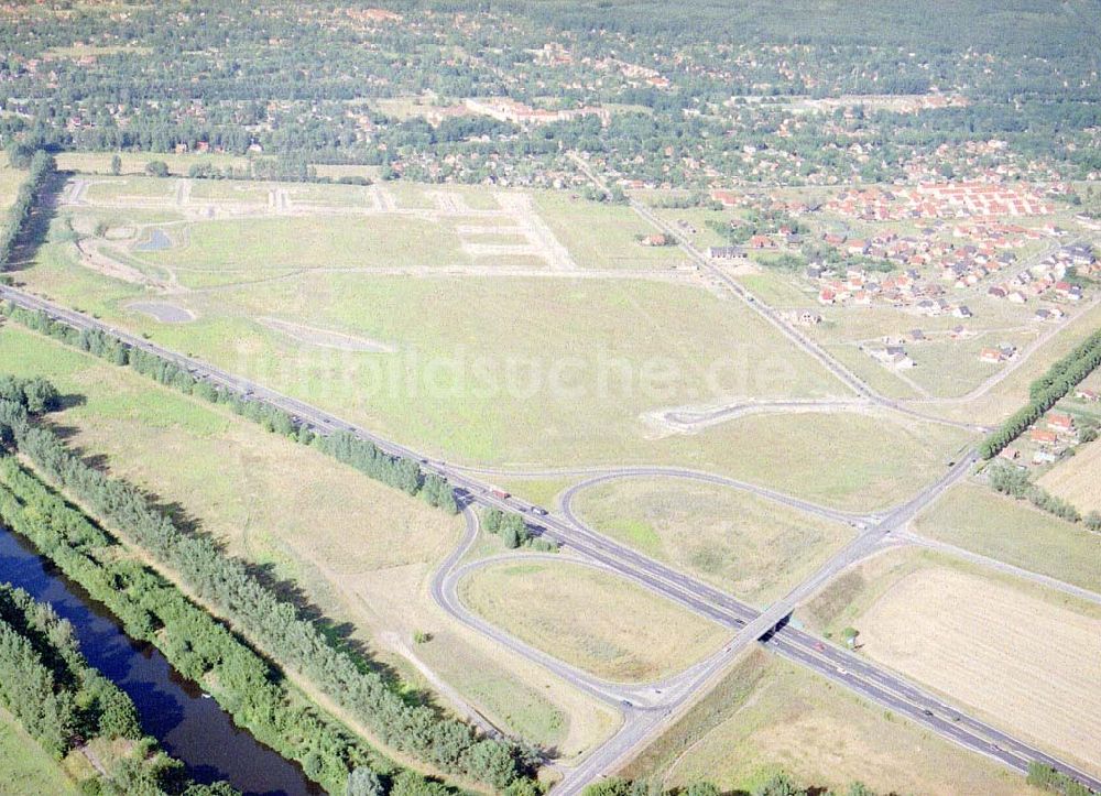 Luftbild Zeestow / Brandenburg - Gewerbegebiet Zeestow am Berliner Ring - ein Objekt der Seifert Invest GmbH in Dortmund.