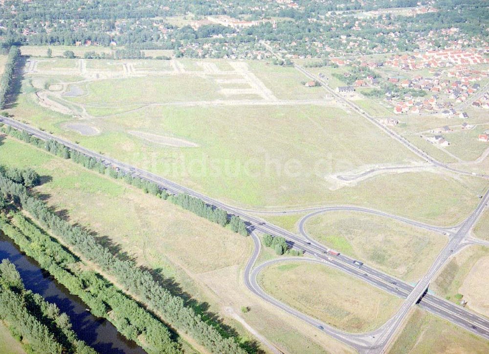 Luftbild Zeestow / Brandenburg - Gewerbegebiet Zeestow am Berliner Ring - ein Objekt der Seifert Invest GmbH in Dortmund.