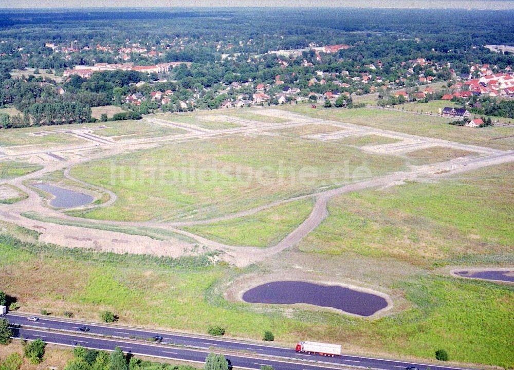 Luftbild Zeestow / Brandenburg - Gewerbegebiet Zeestow am Berliner Ring - ein Objekt der Seifert Invest GmbH in Dortmund.