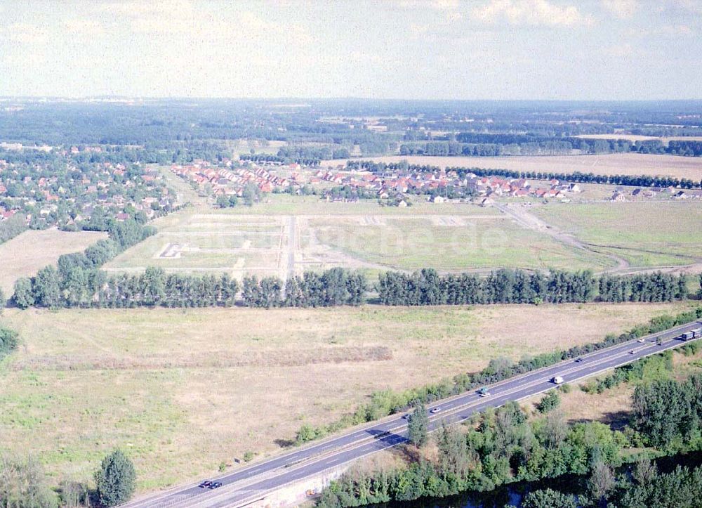 Zeestow / Brandenburg von oben - Gewerbegebiet Zeestow am Berliner Ring - ein Objekt der Seifert Invest GmbH in Dortmund.