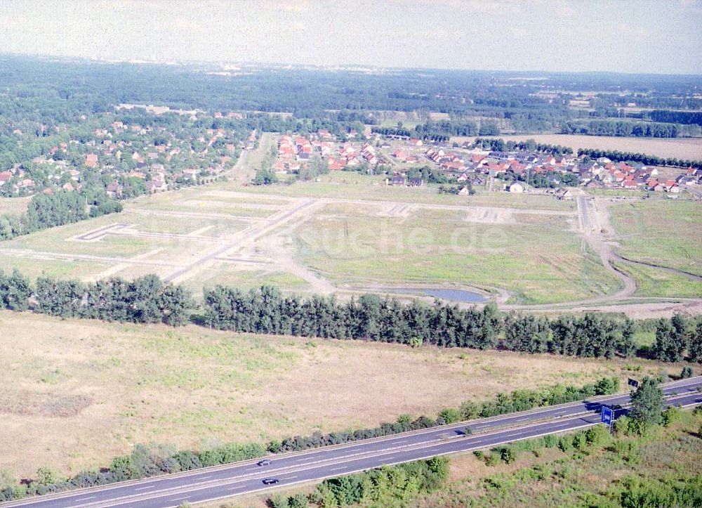 Zeestow / Brandenburg aus der Vogelperspektive: Gewerbegebiet Zeestow am Berliner Ring - ein Objekt der Seifert Invest GmbH in Dortmund.