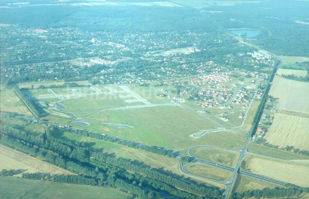 Luftbild Zeestow / Brandenburg - Gewerbegebiet Zeestow am Berliner Ring - ein Objekt der Seifert Invest GmbH in Dortmund.