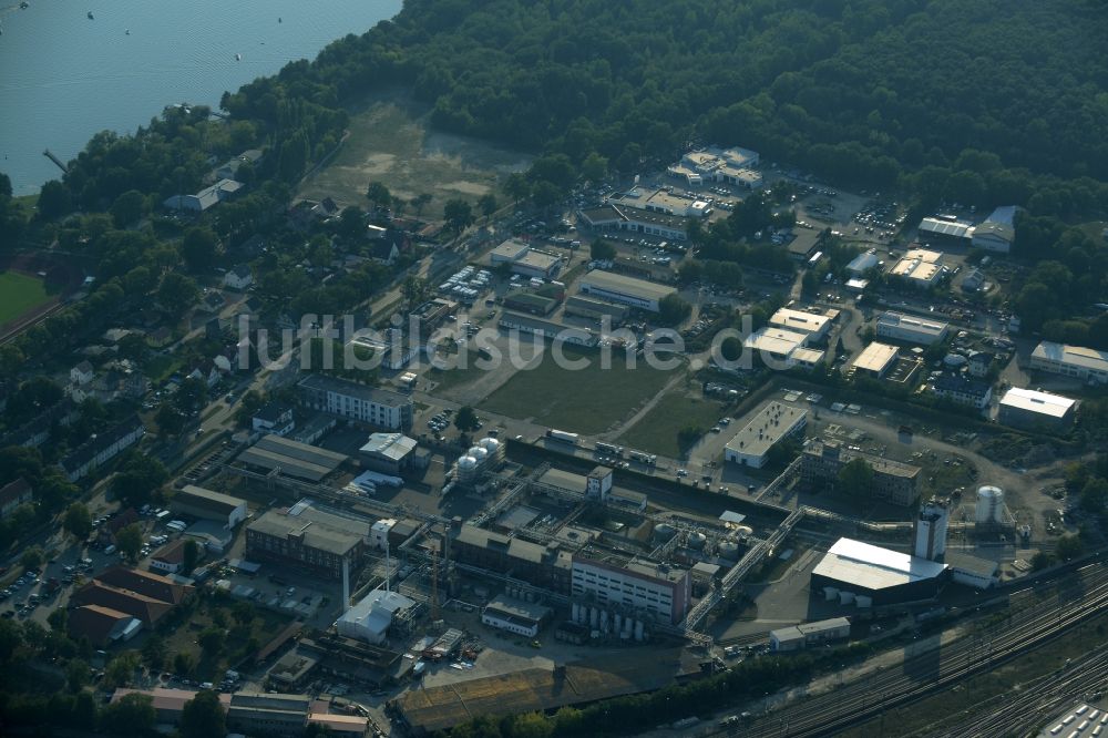 Luftaufnahme Erkner - Gewerbegebiet Zum Wasserwerk in Erkner im Bundesland Brandenburg