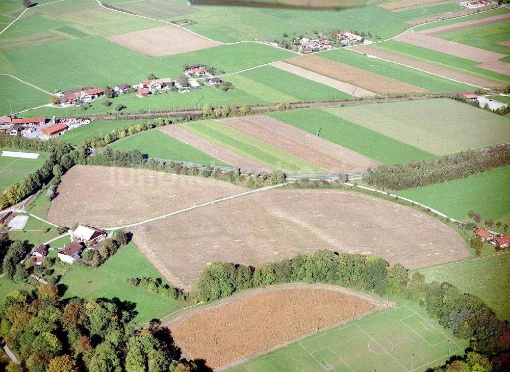 Luftbild Freilassing / Bayern - Gewerbegrundstück Hammerau C der Unternehmensgruppe MAX AICHER in Freilassing.