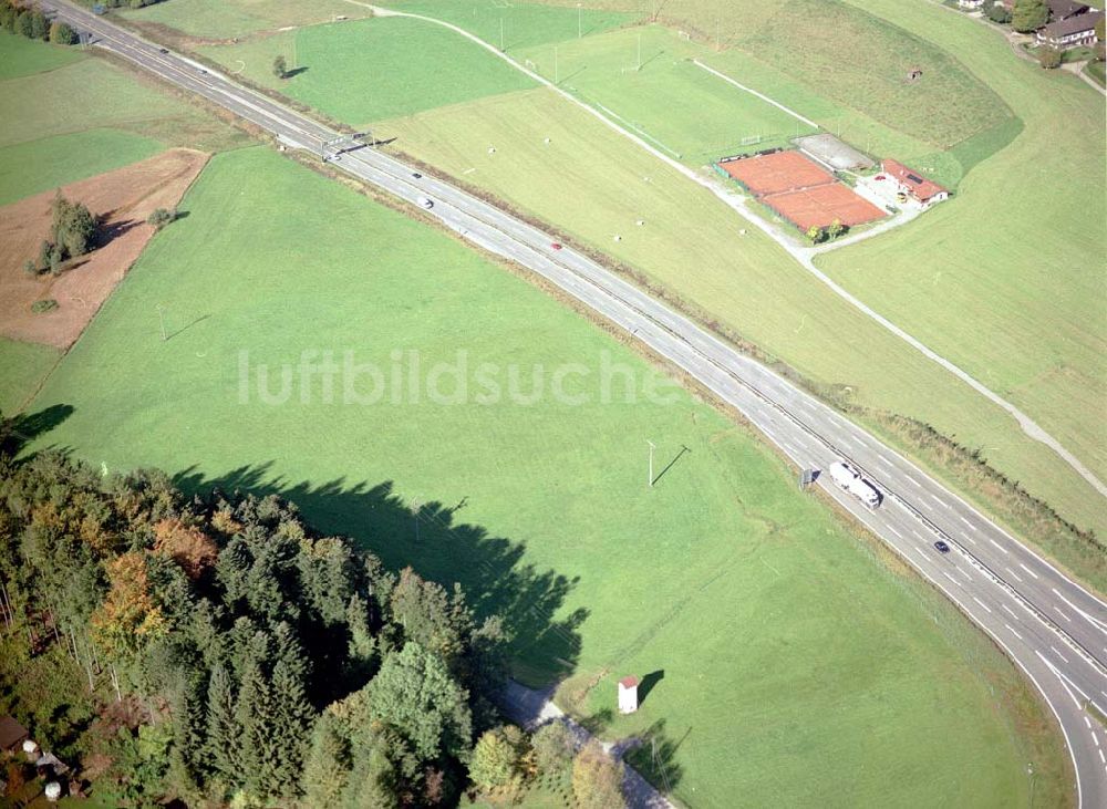 Neukirchen / Bayern von oben - Gewerbegrundstück Neukirchen der Unternehmensgruppe MAX AICHER an der Autobahn nach Salzburg westl. von Freilassing.