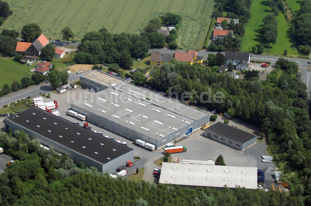 Luftaufnahme Unna - Gewerbehof im Industriegebiet Nord in Unna