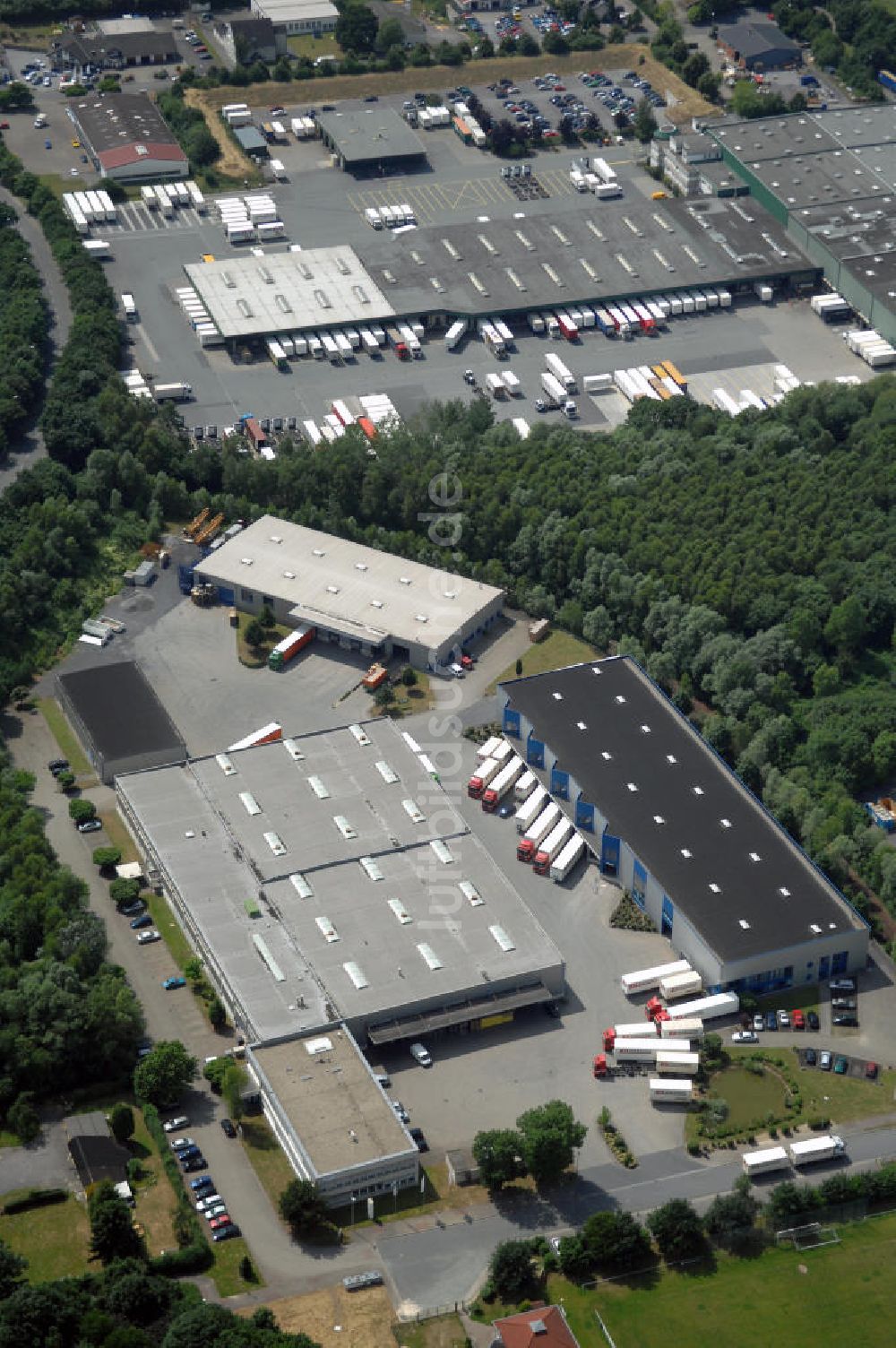 Luftaufnahme Unna - Gewerbehof im Industriegebiet Nord in Unna