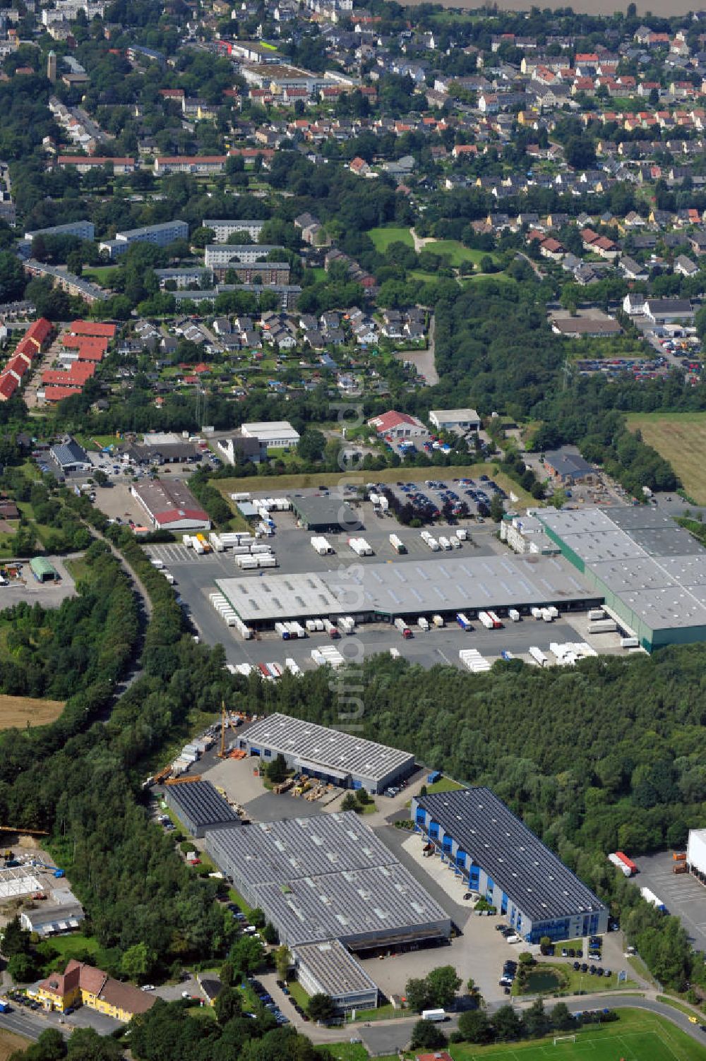 Luftbild Unna - Gewerbehof im Industriegebiet Nord in Unna / Nordrhein-Westfalen