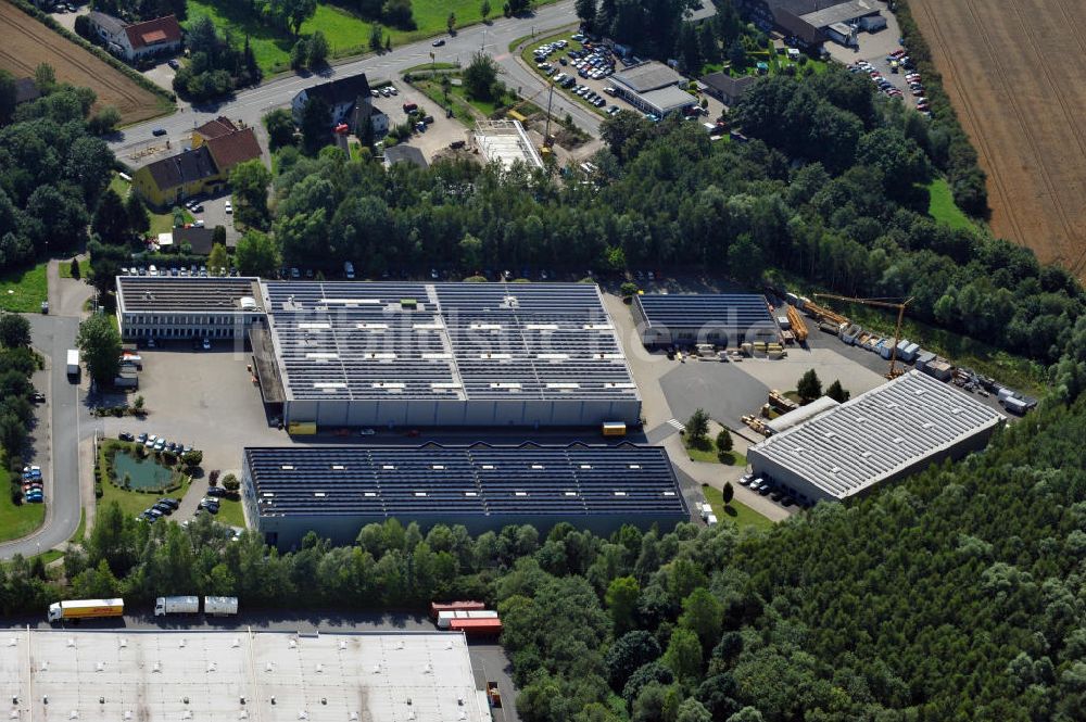 Unna von oben - Gewerbehof im Industriegebiet Nord in Unna / Nordrhein-Westfalen