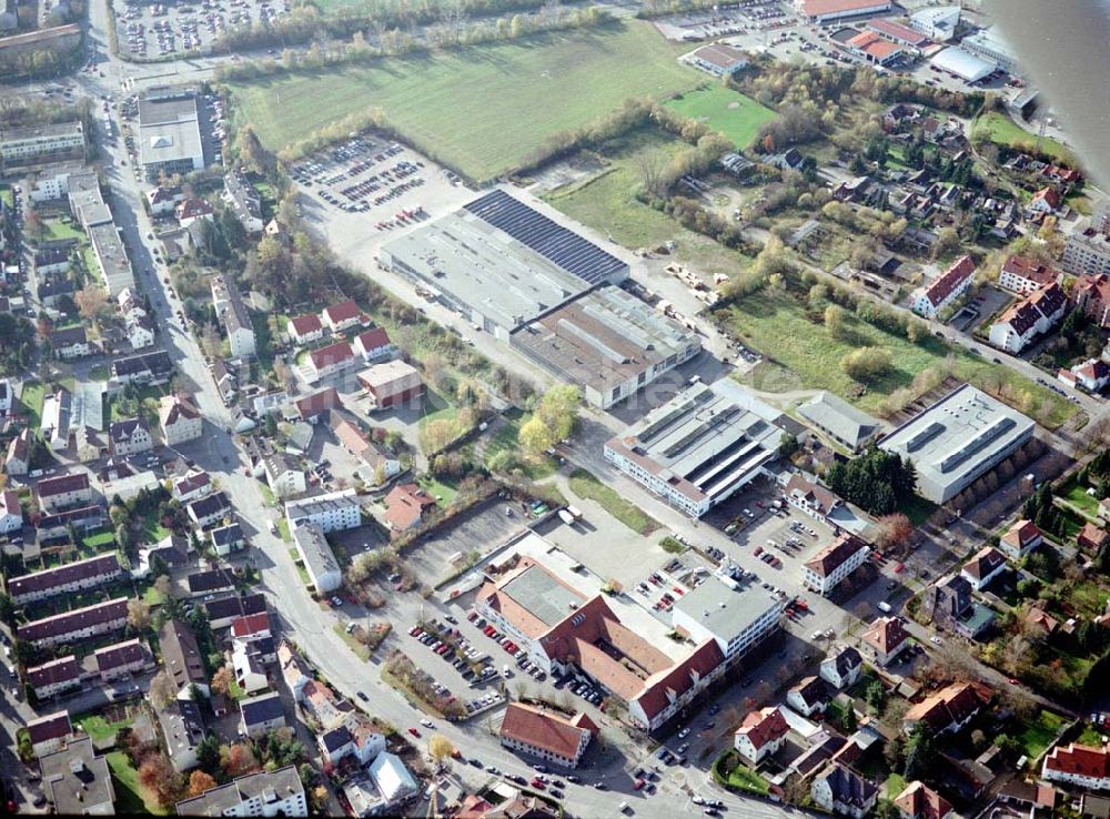 Luftbild Augsburg - Gewerbeobjekt der MÜBAU an der Ulmerstraße 249 - 255 in 86391 Stadtbergen / Augsburg.