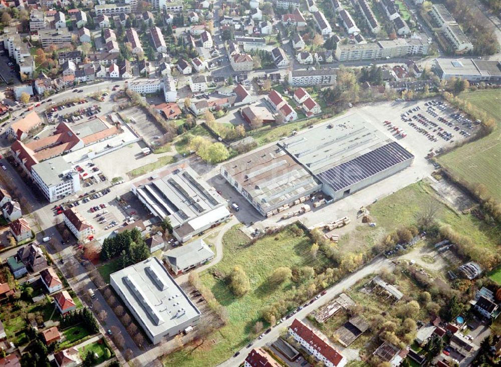 Luftbild Augsburg - Gewerbeobjekt der MÜBAU an der Ulmerstraße 249 - 255 in 86391 Stadtbergen / Augsburg.