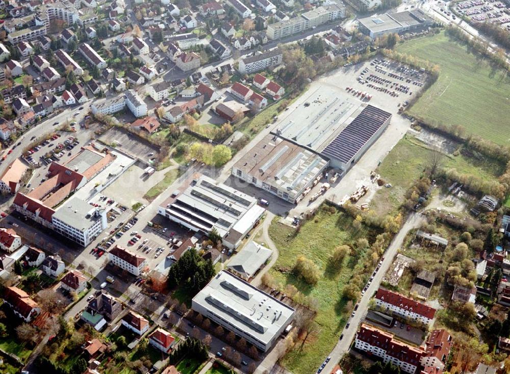 Luftaufnahme Augsburg - Gewerbeobjekt der MÜBAU an der Ulmerstraße 249 - 255 in 86391 Stadtbergen / Augsburg.