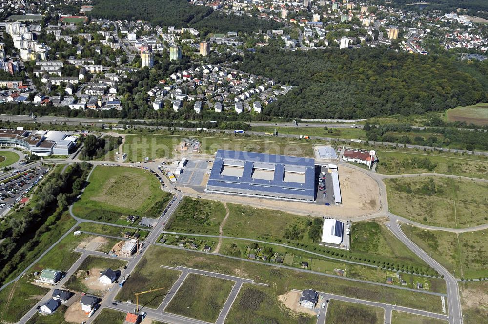 Luftaufnahme Rüsselsheim - Gewerbepark / Business Park Blauer See Rüsselsheim