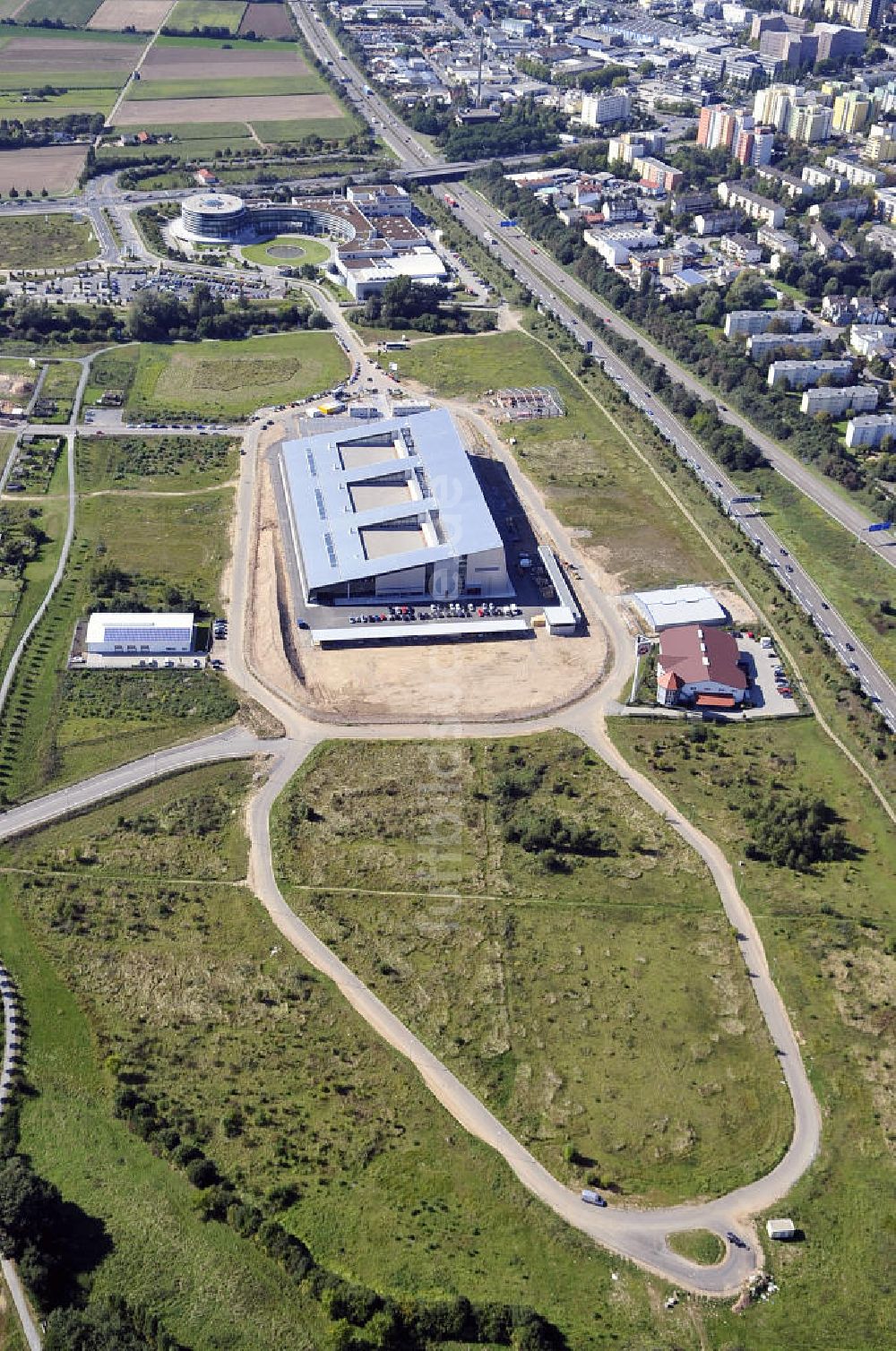 Luftbild Rüsselsheim - Gewerbepark / Business Park Blauer See Rüsselsheim