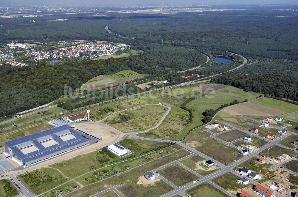 Rüsselsheim aus der Vogelperspektive: Gewerbepark / Business Park Blauer See Rüsselsheim