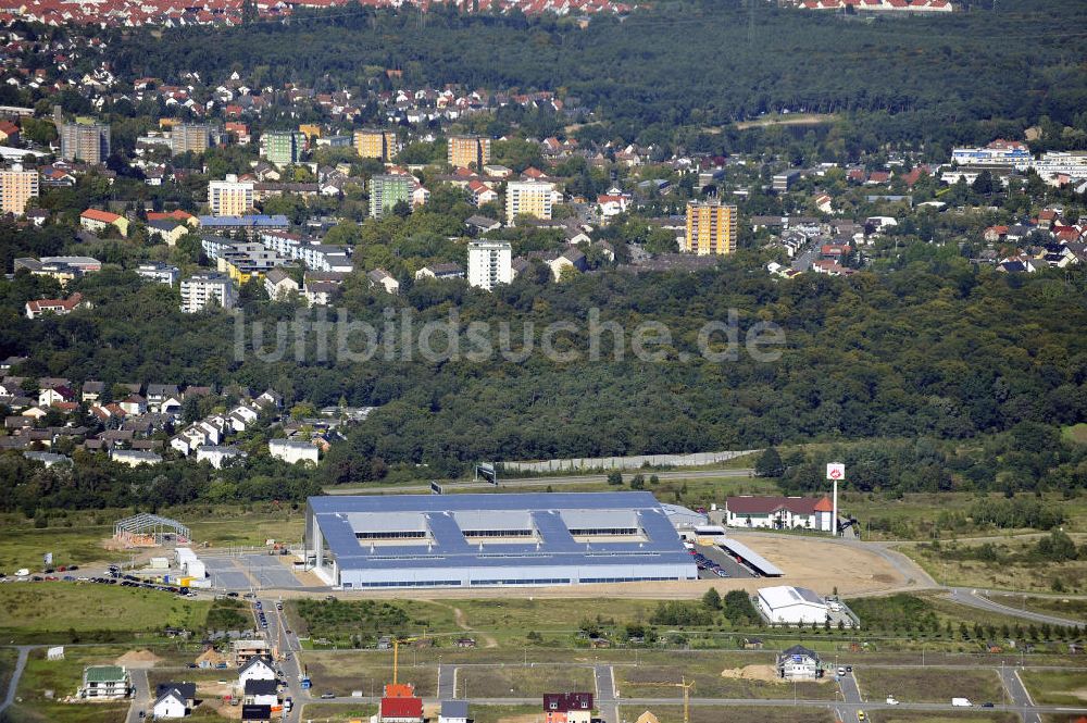 Rüsselsheim aus der Vogelperspektive: Gewerbepark / Business Park Blauer See Rüsselsheim