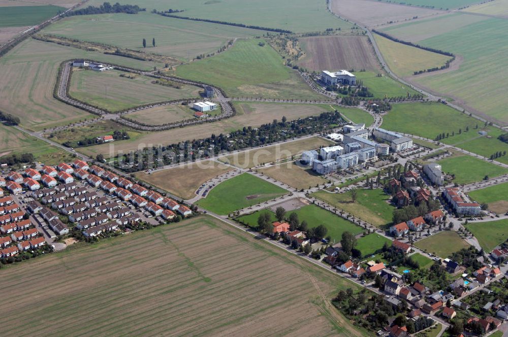 Großkugel aus der Vogelperspektive: Gewerbepark Großkugel