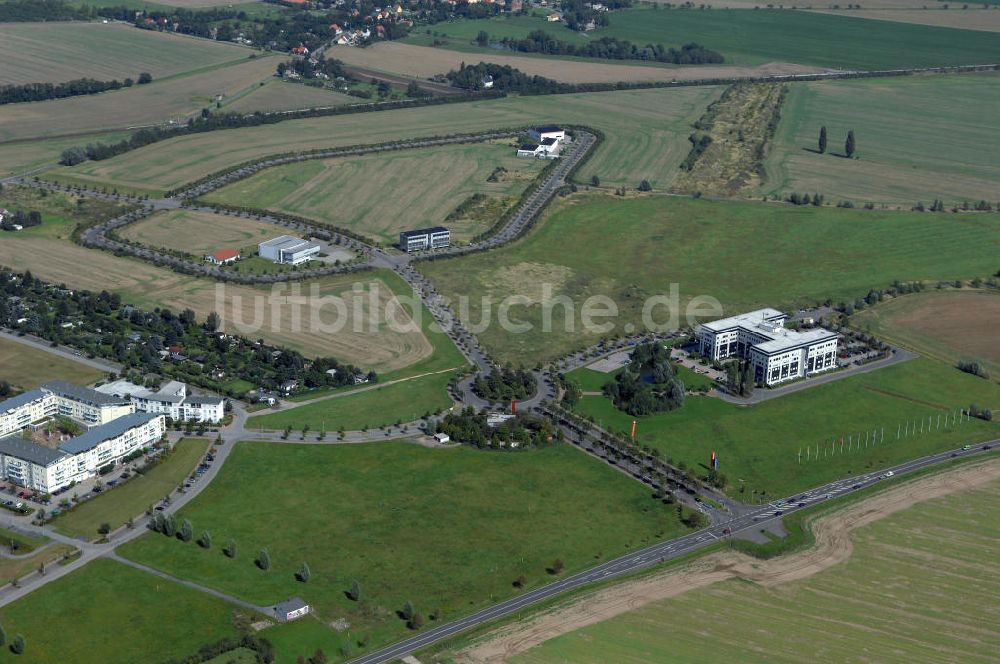 Luftaufnahme Großkugel - Gewerbepark Großkugel