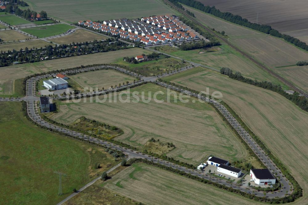 Luftaufnahme Großkugel - Gewerbepark Großkugel