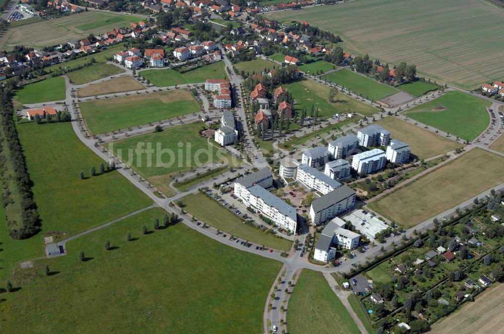 Großkugel aus der Vogelperspektive: Gewerbepark Großkugel