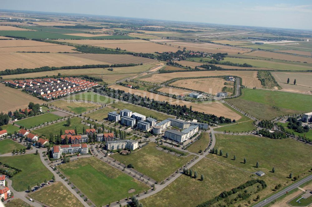 Großkugel aus der Vogelperspektive: Gewerbepark Großkugel