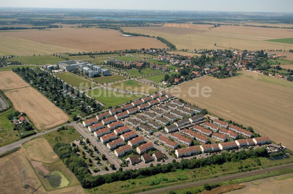 Großkugel aus der Vogelperspektive: Gewerbepark Großkugel