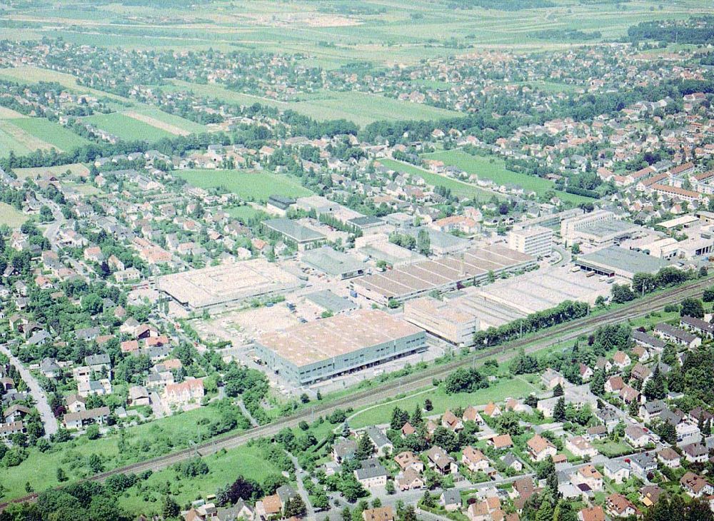 Luftbild München - Gewerbepark München - Allach am Kirschgelände / Nähe Allacher Straße - ein Objekt der HVB -Projekt München.