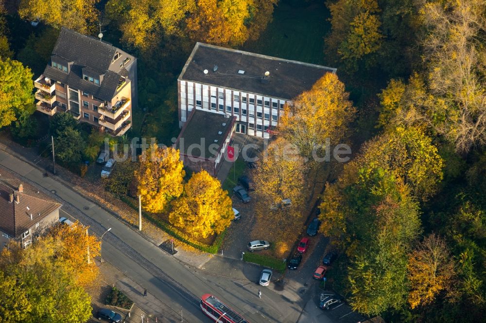 Witten aus der Vogelperspektive: Gewerkschaftshaus der IG Metall Witten in Witten im Bundesland Nordrhein-Westfalen