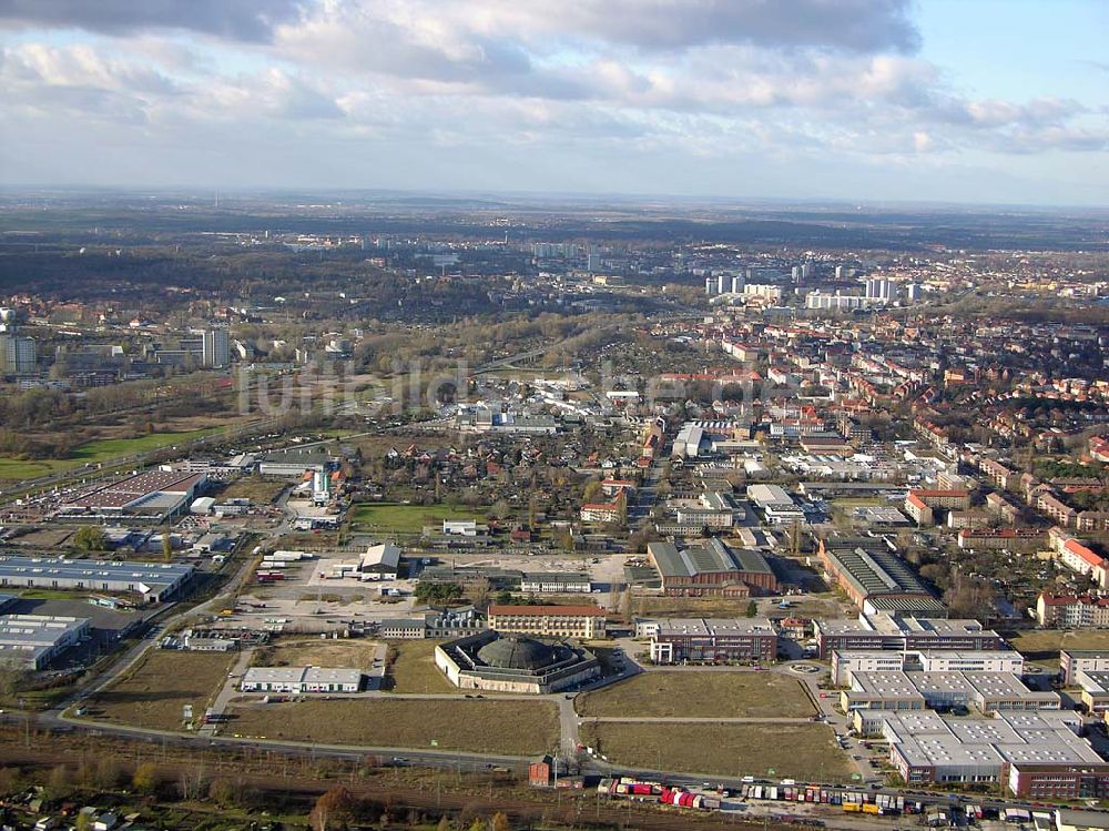 Potsdam-Babelsberg von oben - GIP - Gewerbegebiet in Potsdam - Babelsberg