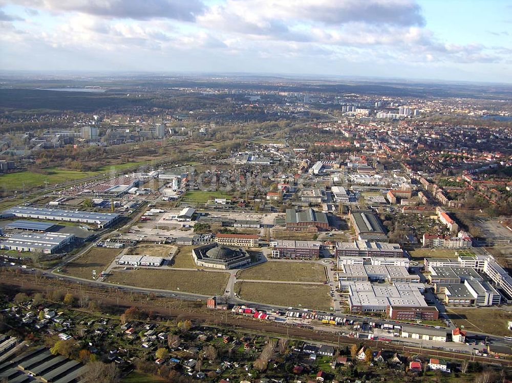 Potsdam-Babelsberg aus der Vogelperspektive: GIP - Gewerbegebiet in Potsdam - Babelsberg