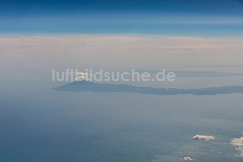 Luftbild Ormos Vatopediou - Gipfel Athos in der Felsen- und Berglandschaft in Ormos Vatopediou in Athos, Griechenland