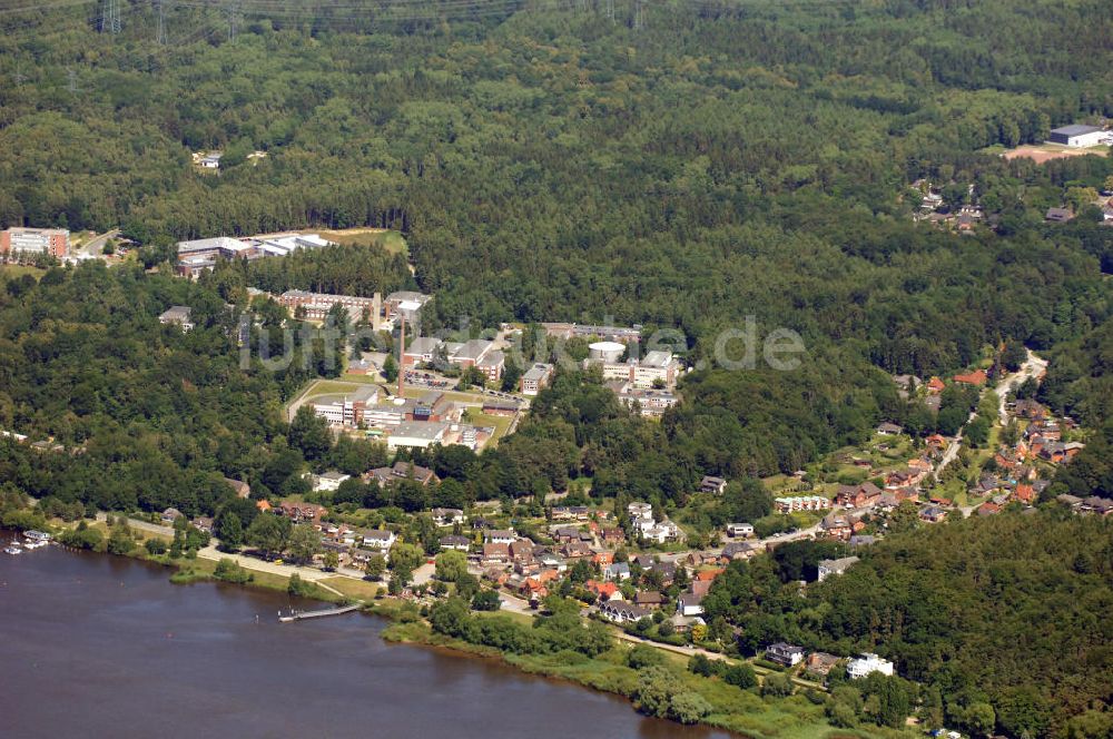 Geesthacht von oben - GKSS-Forschungszentrum in Geesthacht an der Elbe in Schleswig-Holstein