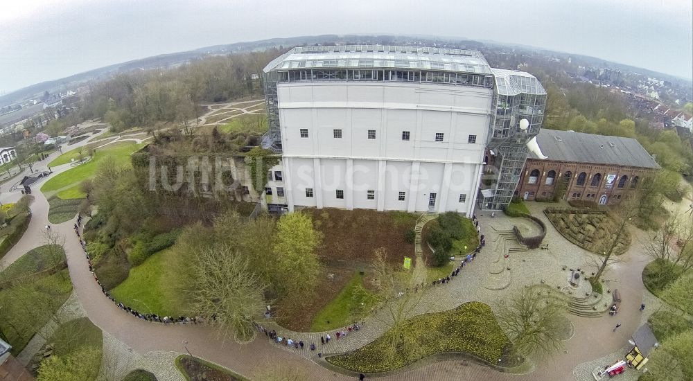 Hamm aus der Vogelperspektive: Glaselefant im Maximilianpark das Wahrzeichen im Bezirk Hamm - Uentrop in Hamm im Bundesland Nordrhein-Westfalen