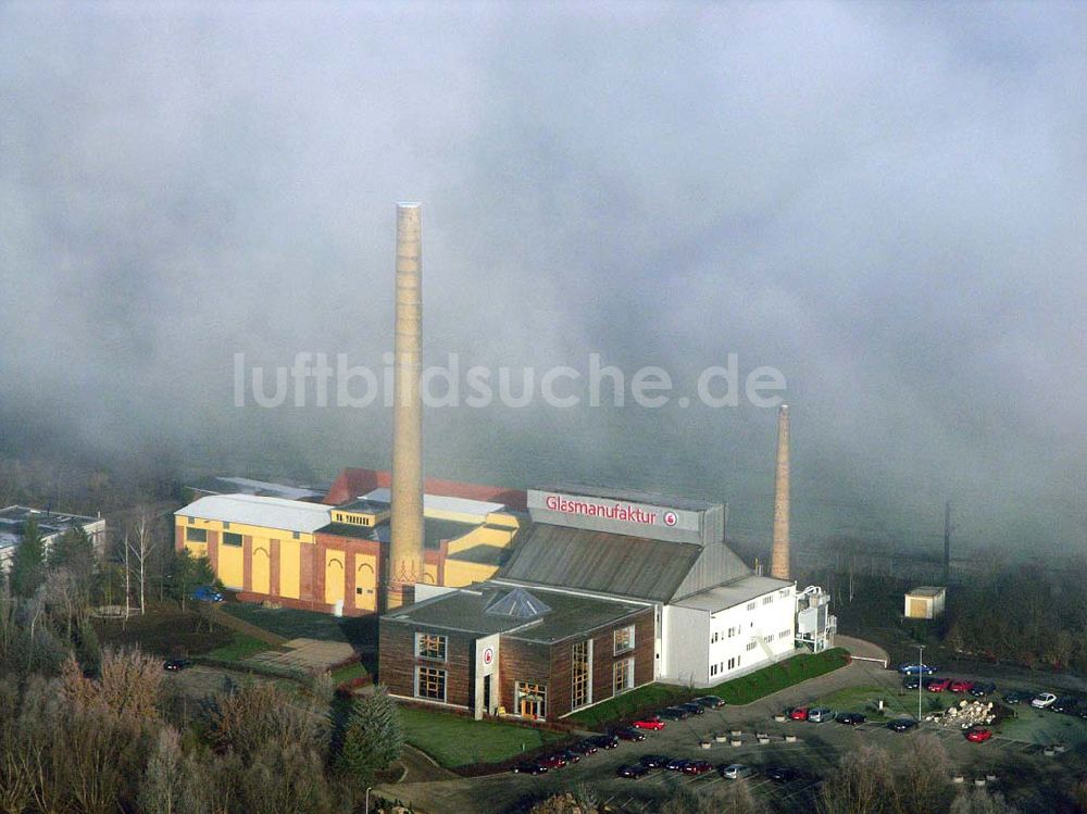 Luftbild Derenburg - Glasmanufaktur Derenburg an einer Schlechtwetterfront