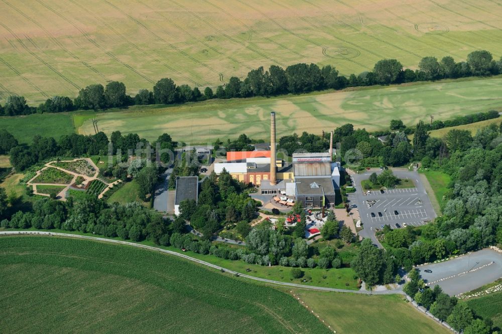 Luftbild Derenburg - Glasmanufaktur Harzkristall GmbH in Derenburg im Bundesland Sachsen-Anhalt, Deutschland