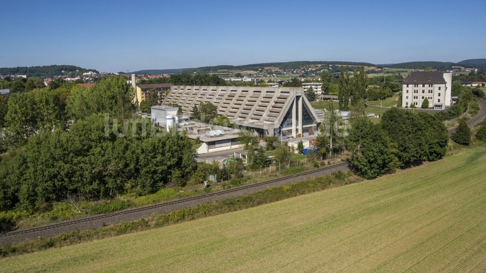 Luftaufnahme Amberg - Glaswerk im Ortsteil Bergsteig in Amberg im Bundesland Bayern