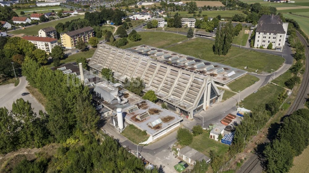 Luftaufnahme Amberg - Glaswerk im Ortsteil Bergsteig in Amberg im Bundesland Bayern