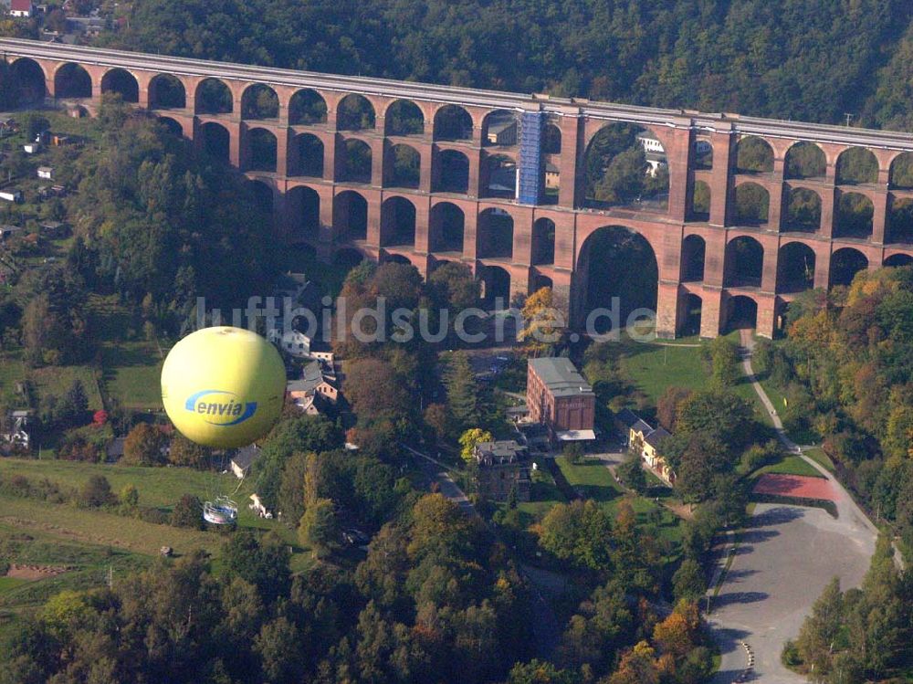 Netzschkau / Sachsen aus der Vogelperspektive: Göltzschtalbrücke bei Mylau/Netzschkau im Vogtland 12.10.2005